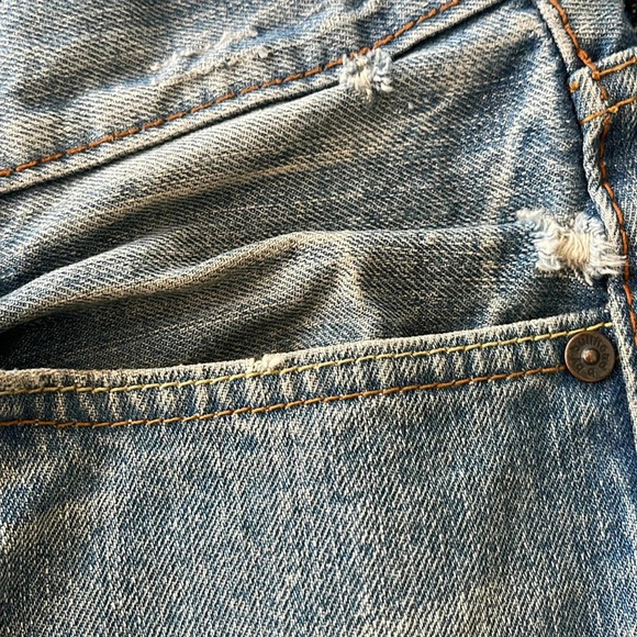 B by Bullhead Mens Slim Blue Denim Distressed jeans size 28 x 30 - Picture 6 of 16